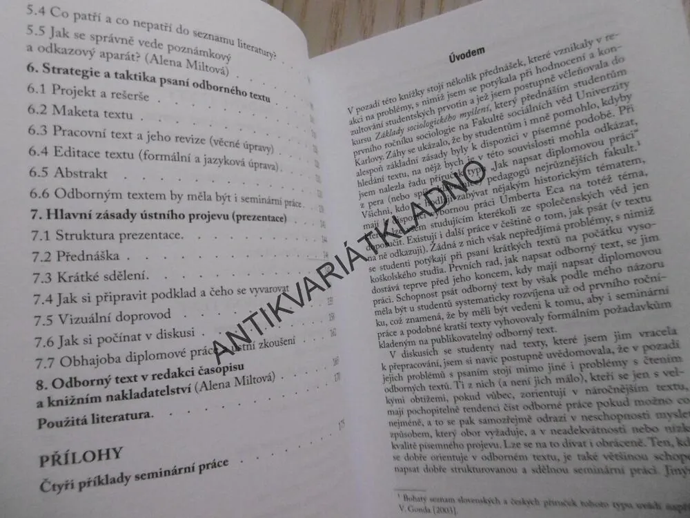 JAK ČÍST A PSÁT ODBORNÝ TEXT VE SPOLEČENSKÝCH VĚDÁCH, JADWIGA ŠANDEROVÁ, **an