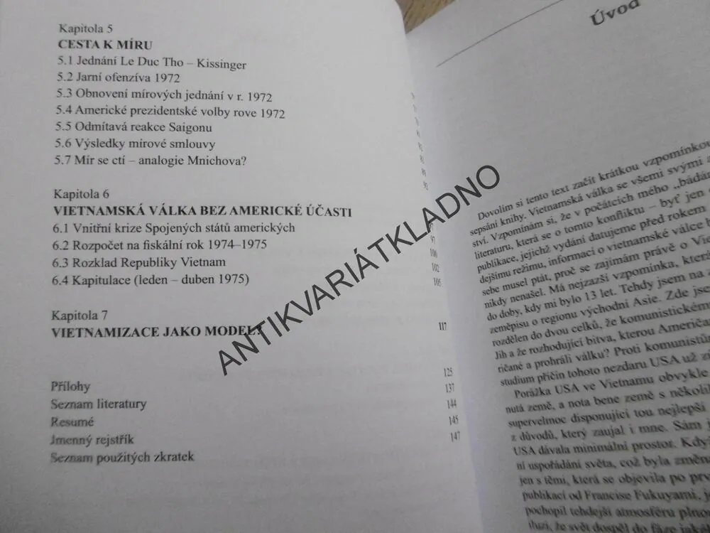 VYMAŇOVÁNÍ USA Z VIETNAMSKÉ VÁLKY, PAVEL HLAVÁČEK, **an