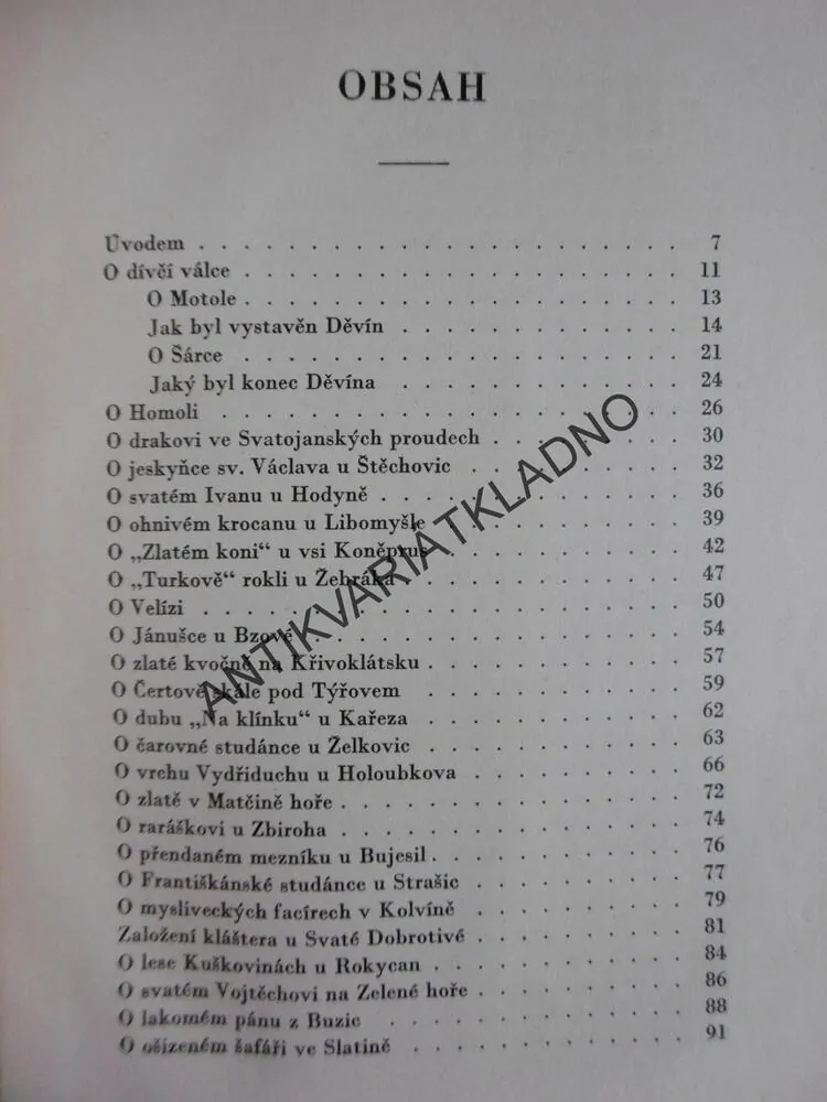 ČESKÉ POVĚSTI, ADOLF WENIG, JOSEF WENIG, 1939, **an