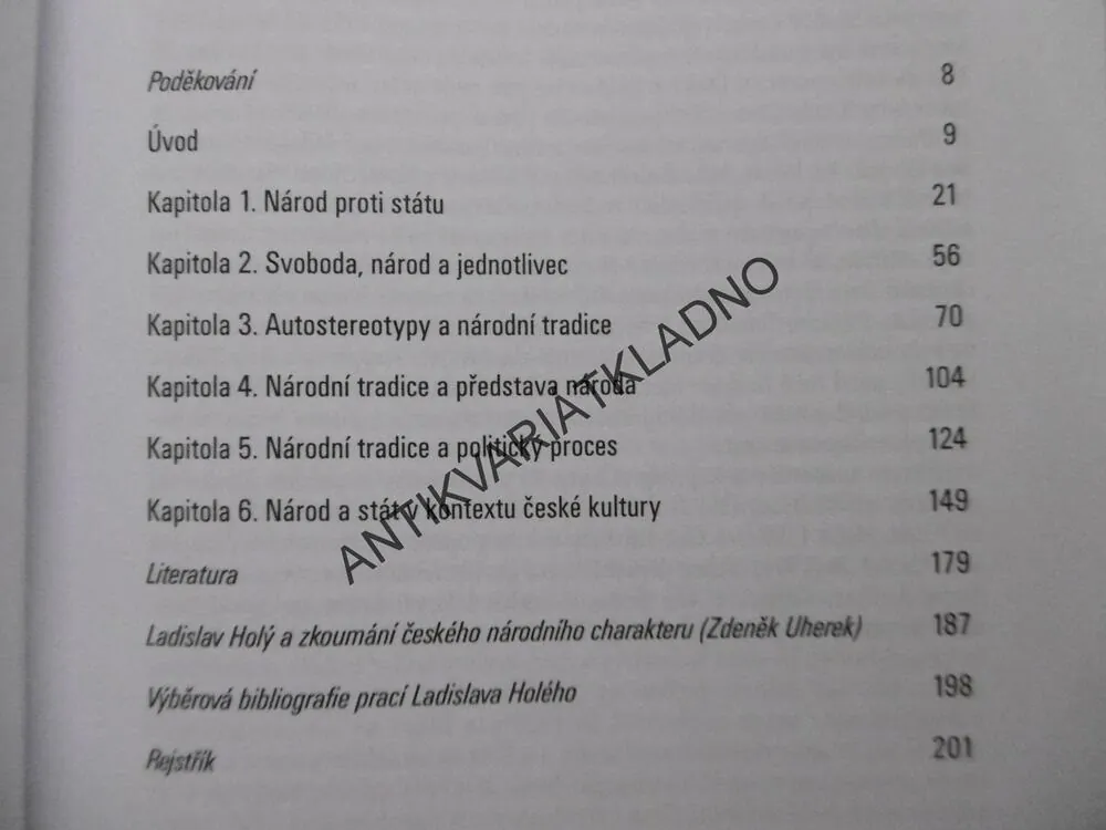 MALÝ ČESKÝ ČLOVĚK A VELKÝ ČESKÝ NÁROD, LADISLAV HOLÝ, **an