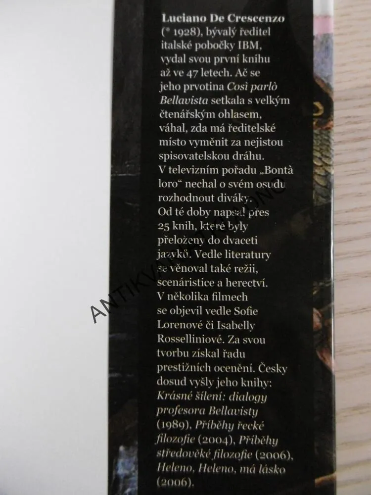 PŘÍBĚHY LSTIVÉHO ODYSSEA PRO DNEŠNÍ ČTENÁŘE, LUCIANO DE CRESCENZO, **an