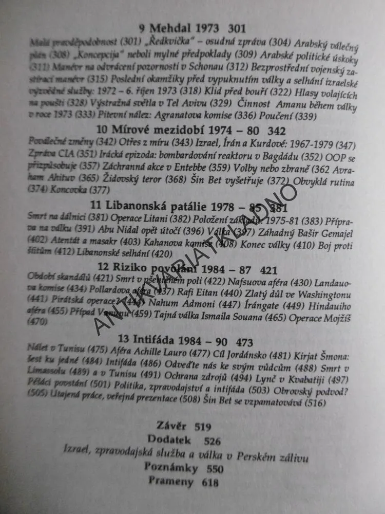 MOSSAD, IZRAELSKÉ TAJNÉ VÁLKY, IAN BLACK, BENNY MORRIS, **an