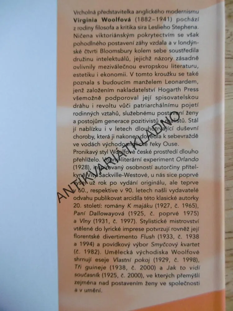 PANÍ DALLOWAYOVÁ, VIRGINIA WOOLFOVÁ, 