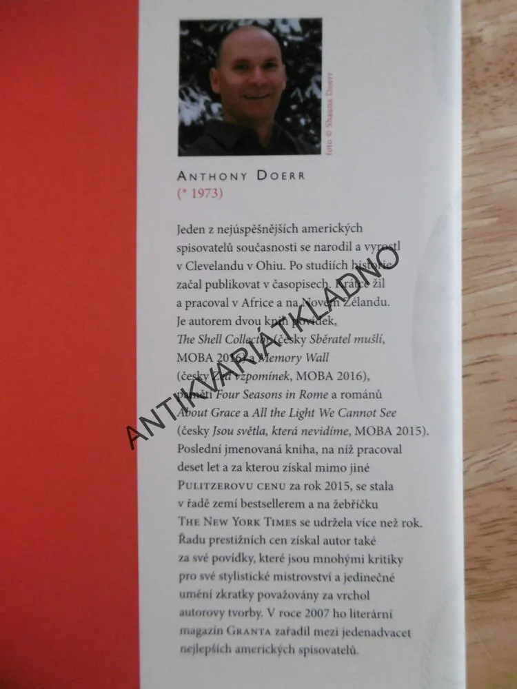 SBĚRATEL MUŠLÍ, ANTHONY DOERR