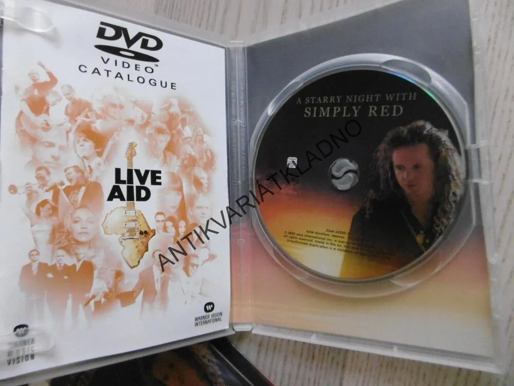 A STARRY NIGHT WITH SIMPLY RED, DVD HUDBA