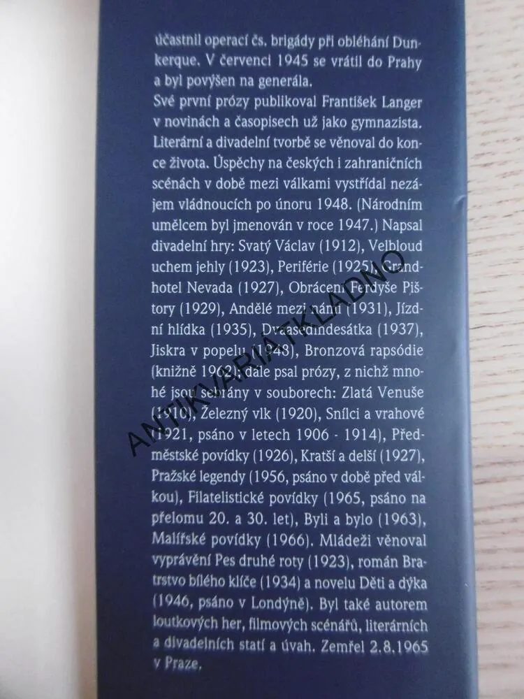MALÍŘSKÉ POVÍDKY, FRANTIŠEK LANGER, **an