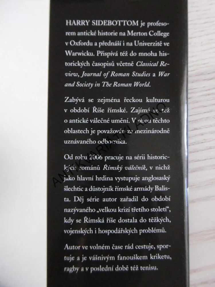ŘÍMSKÝ VÁLEČNÍK, POŽÁR NA VÝCHODĚ, HARRY SIDEBOTTOM, **an