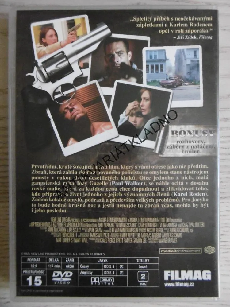 ZBĚSILÝ ÚTĚK, DVD FILM 