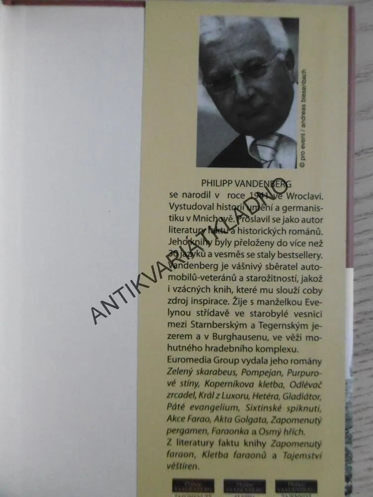 ZAPOMENUTÁ HELLAS, PHILIPP VANDENBERG, **an