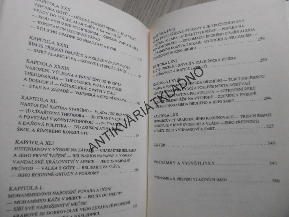 ÚPADEK A PÁD ŘÍMSKÉ ŘÍŠE, EDWARD GIBBON, **an