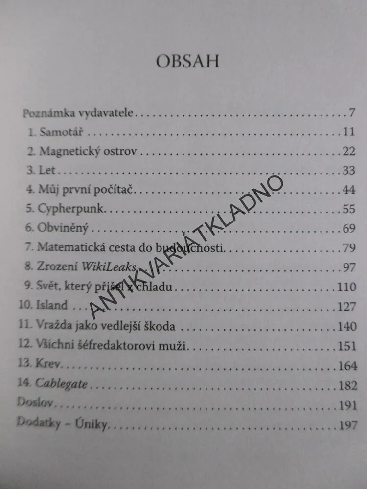 JULIAN ASSANGE, NEAUTORIZOVANÁ AUTOBIOGRAFIE, **an