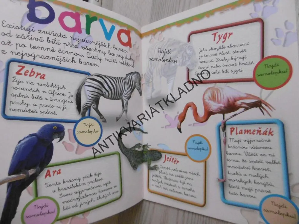 SOUBOR ZOO PESTRÉ SE SAMOLEPKAMI, O ZLATÉ RYBCE, VČETNĚ SAMOLEPEK