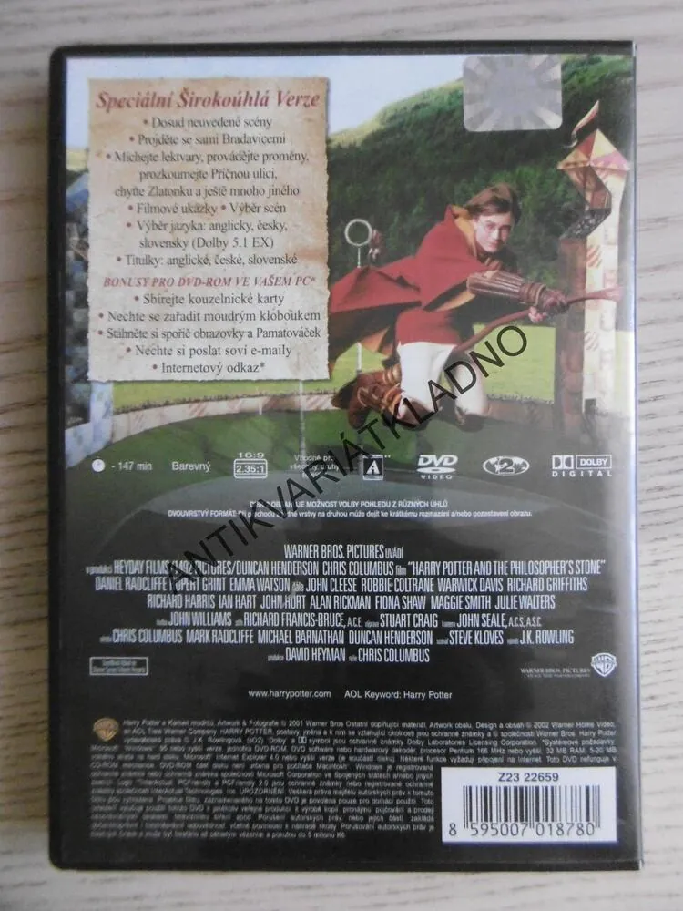 HARRY POTTER A KÁMEN MUDRCŮ, DVD FILM
