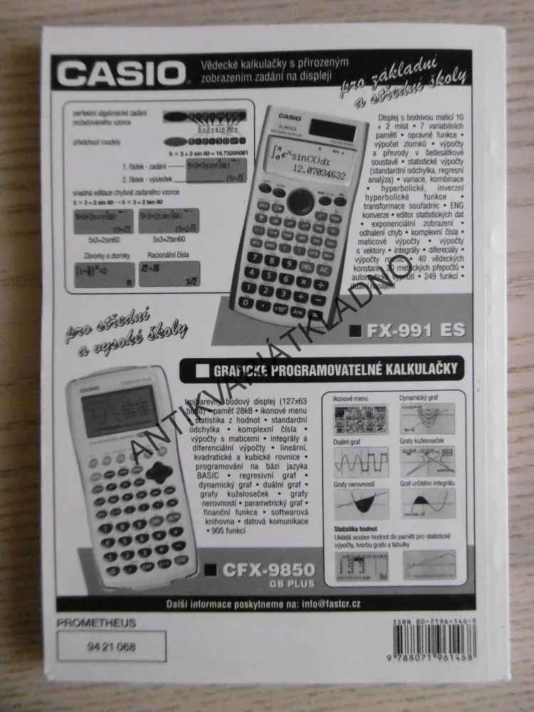 MATEMATIKA PRO GYMNÁZIA, ZÁKLADNÍ POZNATKY Z MATEMATIKY