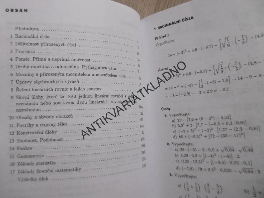 SBÍRKA ÚLOH Z MATEMATIKY PRO ZÁKLADNÍ ŠKOLU, FRANTIŠEK BĚLOUN,