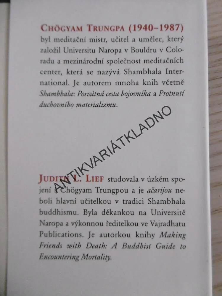 PRAVDA UTRPENÍ A CESTA OSVOBOZENÍ, GHÖGYAM TRUNGPA, **an