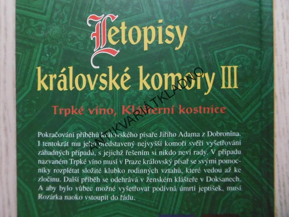 LETOPISY KRÁLOVSKÉ KOMORY, III., VLASTIMIL VONDRUŠKA, **an