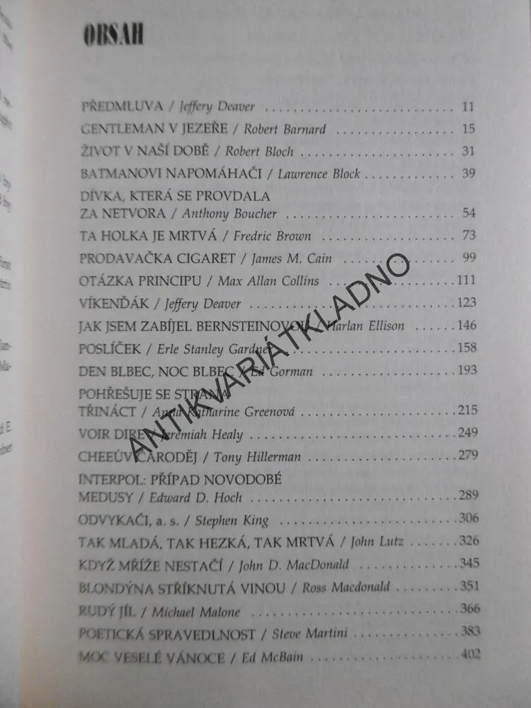 ZLOČIN, JEFFERY DEAVER, ED MCBAIN, E. S. GARDNER, **an