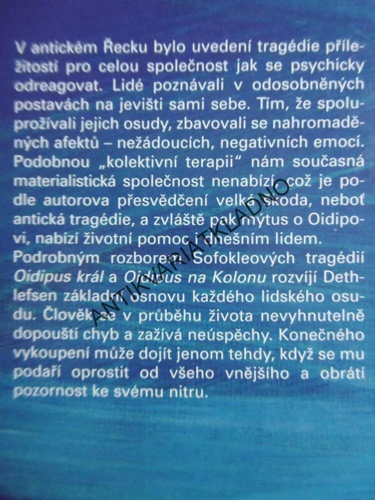 OIDIPUS A HÁDANKA ŽIVOTA, THORWALD DETHLEFSEN, **an
