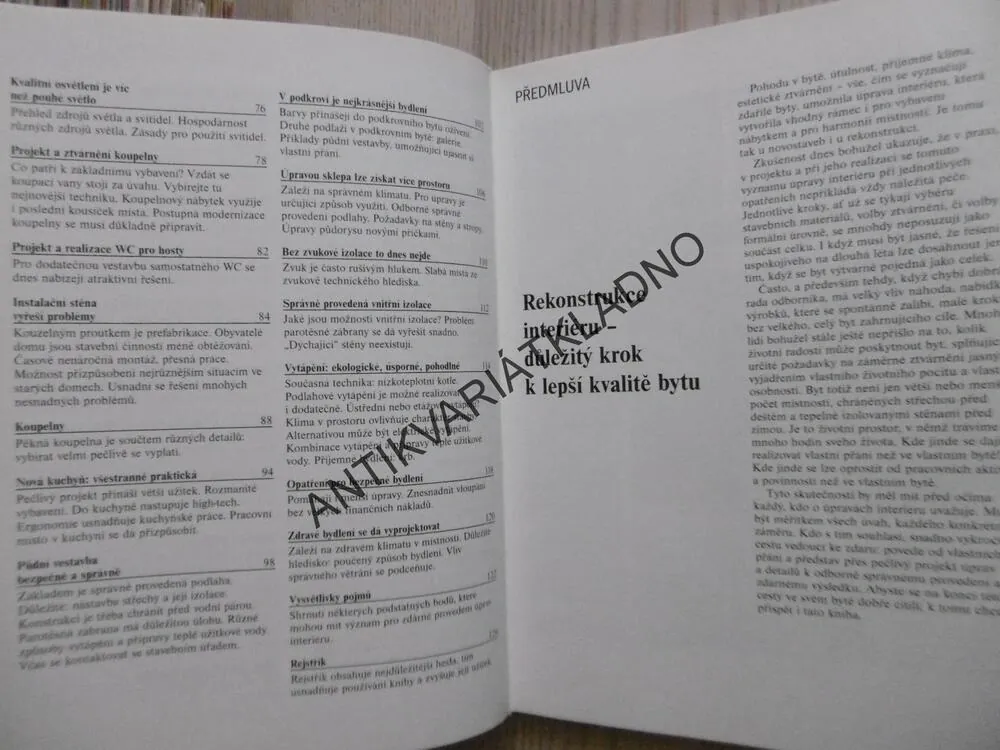 REKONSTRUKCE A ÚPRAVY INTERIÉRU, HORST FISCHER, **an