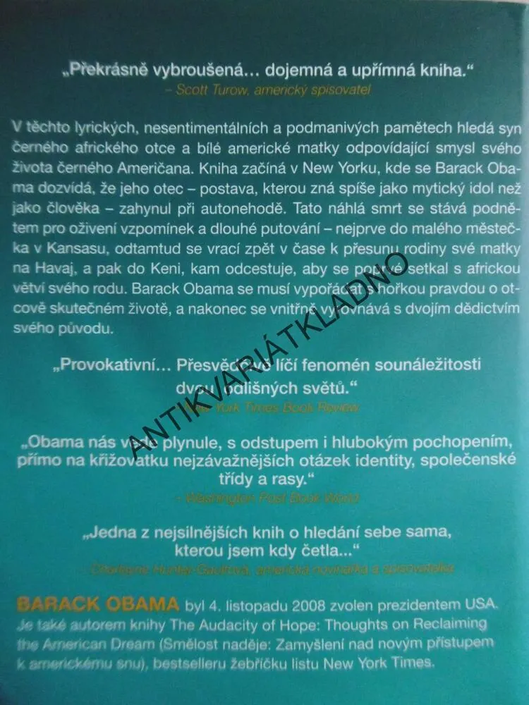 CESTA ZA SNY MÉHO OTCE, BARACK OBAMA, **an
