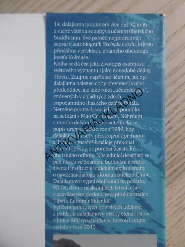 SVOBODA V EXILU, VLASTNÍ ŽIVOTOPIS, 14. DALAJLAMA, TÄDZIN GJAMCCHO, **an