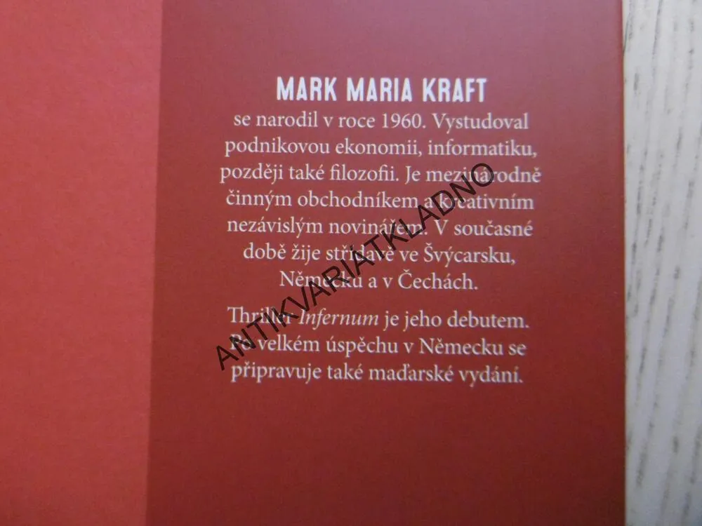 INFERNUM, MARK MARIA KRAFT,  **an
