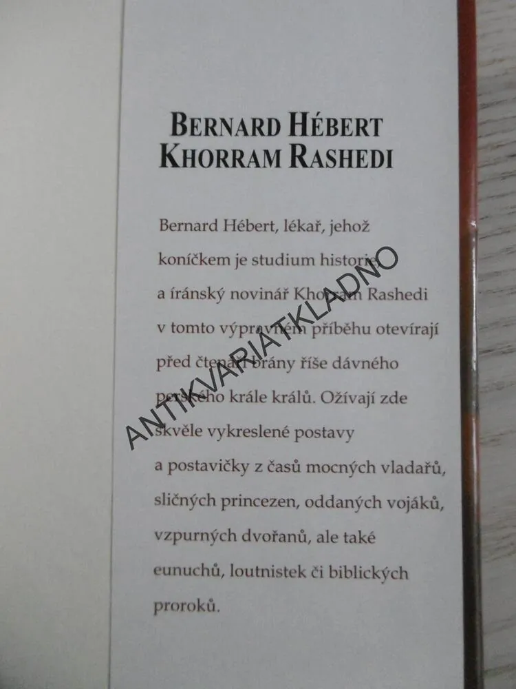 ESTER NOVÁ KRÁLOVNA, BERNARD HÉBERT, RASHEDI, PERŠANÉ, **an