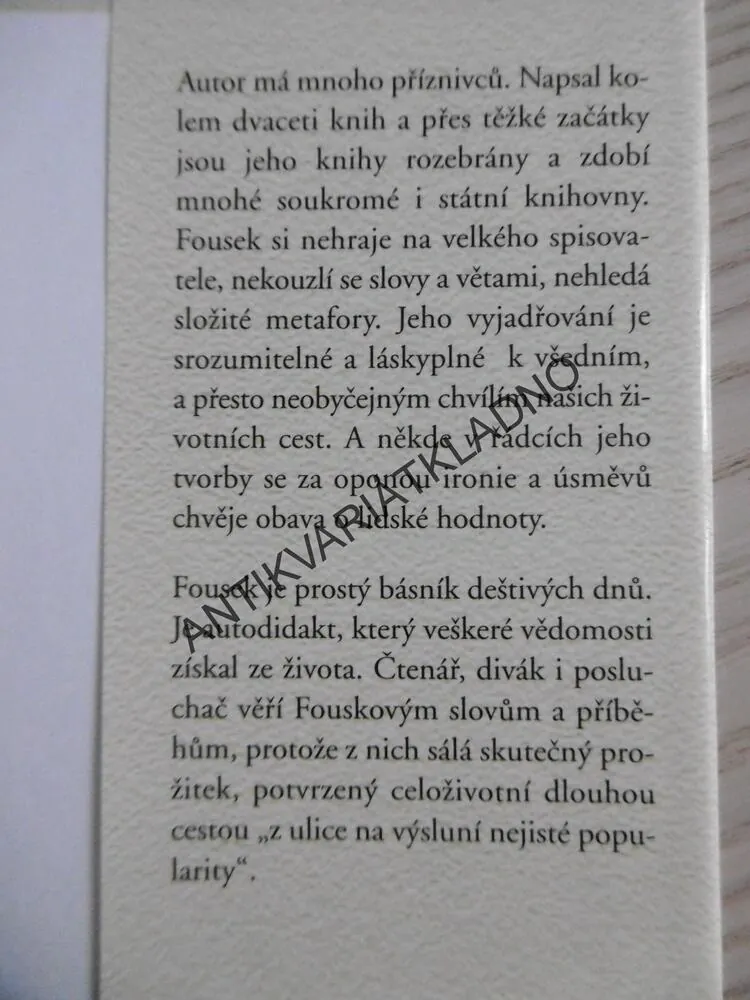 MYŠLENKY NAHLAS, JOSEF FOUSEK, **an 