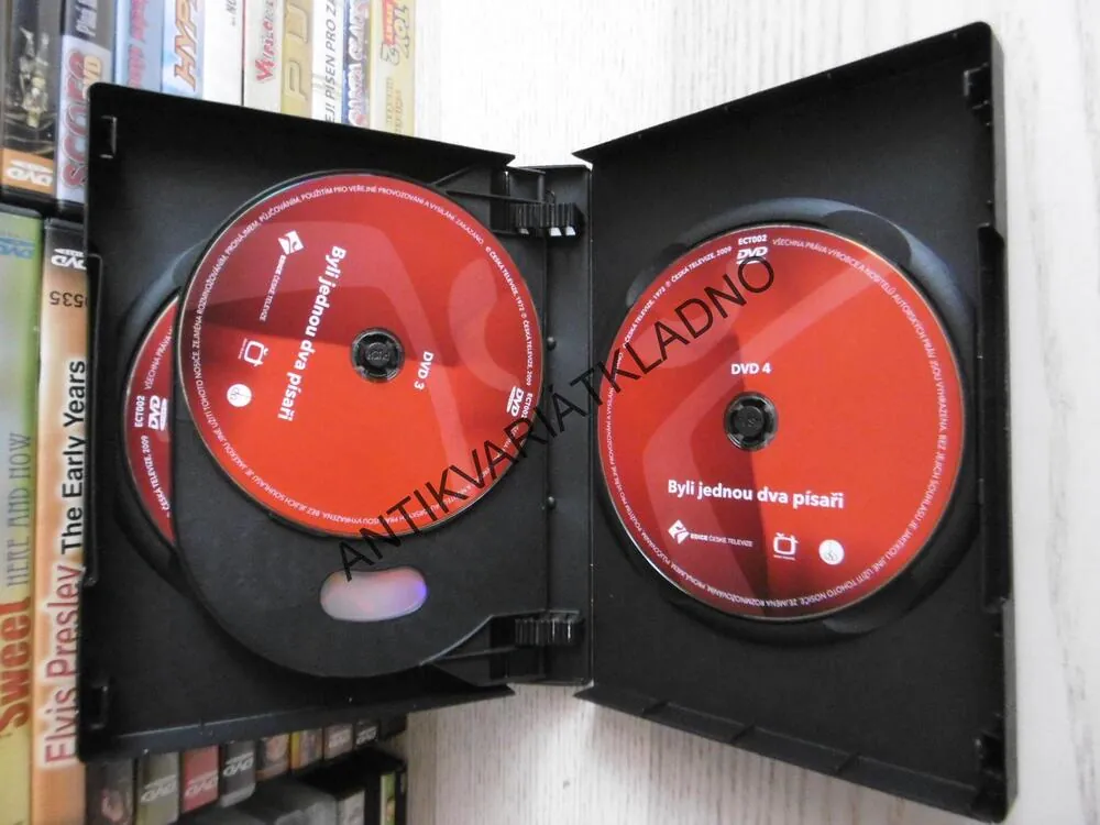 BYLI JEDNOU DVA PÍSAŘI, DÍL 1-10., DVD FILM 4 X