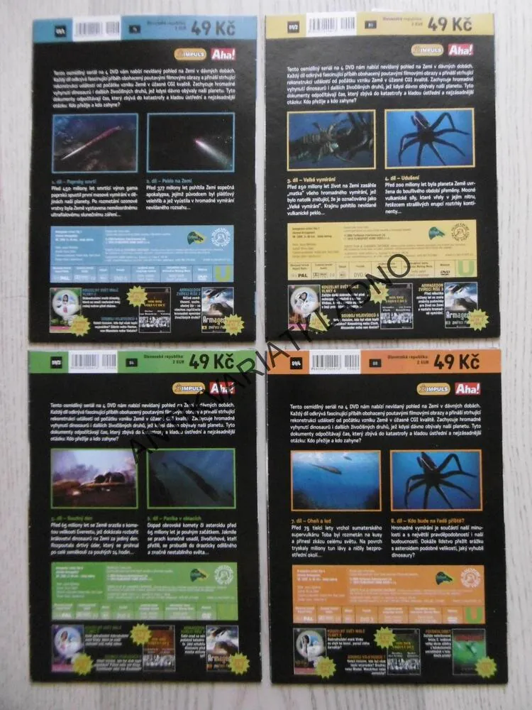 ARMAGEDON 1-4, DVD FILM DOKUMENT