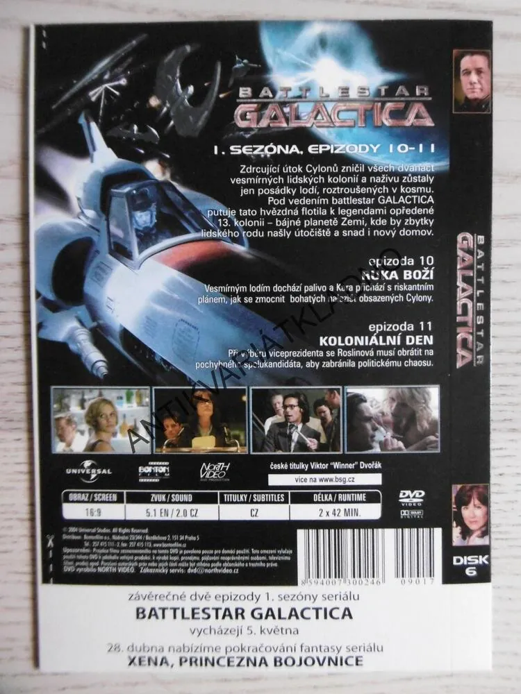 BATTLESTAR GALACTICA 1-6, DVD FILM
