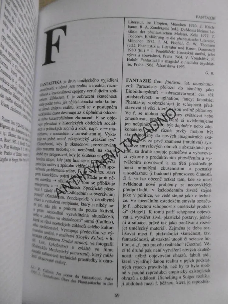 ESTETICKÝ SLOVNÍK, KONRAD LOTTER, **an