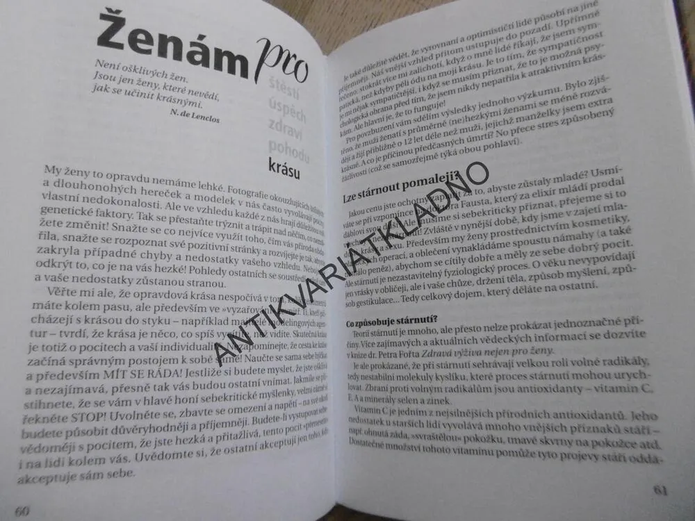 ŽENÁM PRO ŠTĚSTÍ, ÚSPĚCH, ZDRAVÍ, POHODU, KRÁSU, JARMILA MANDŽUKOVÁ, **an