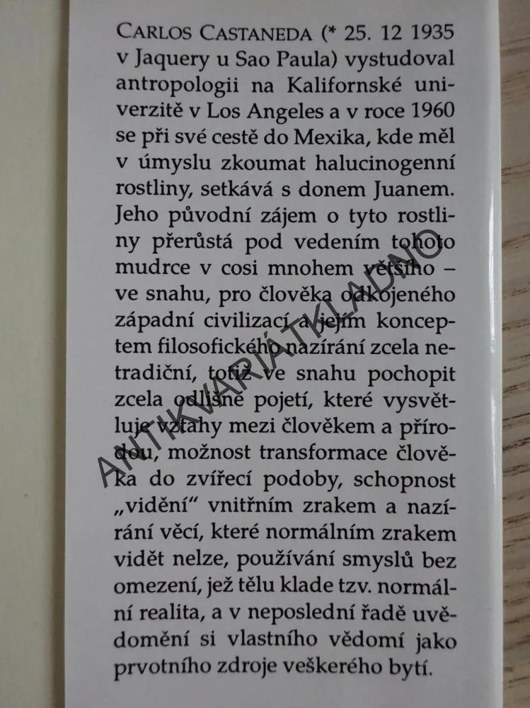 UČENÍ DONA JUANA, CARLOS CASTANEDA, **an