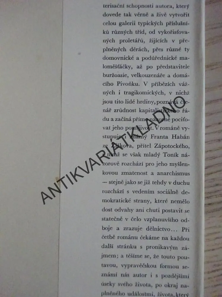 BOUŘLIVÝ ROK 1905, ANTONÍN ZÁPOTOCKÝ, **an