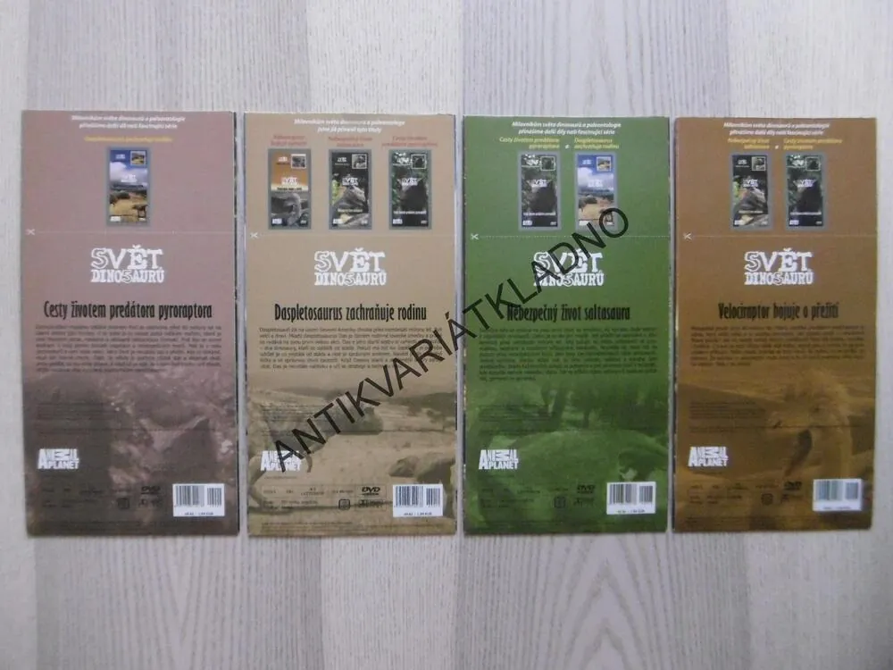 SVĚT DINOSAURŮ, 1-4, DVD FILM DOKUMENT