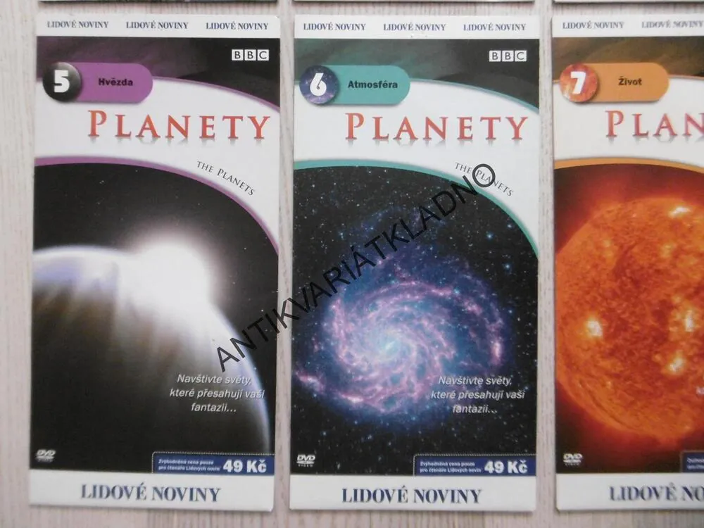 PLANETY, 1-8, BBC, DVD FILM DOKUMENT