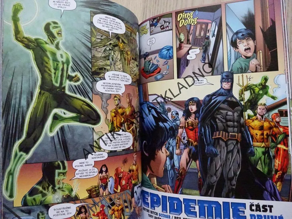 LIGA SPRAVEDLNOSTI, EPIDEMIE, KOMIKS DC COMICS,**an