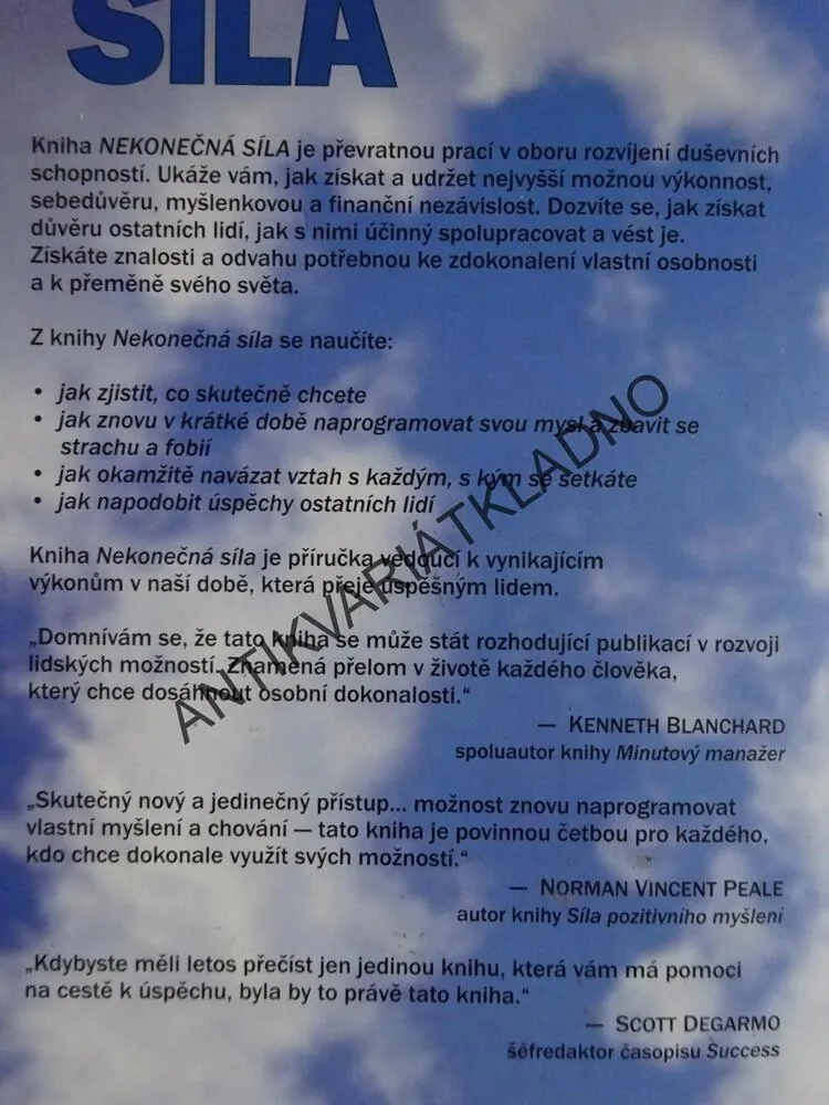 NEKONEČNÁ SÍLA, ANTHONY ROBBINS, **an