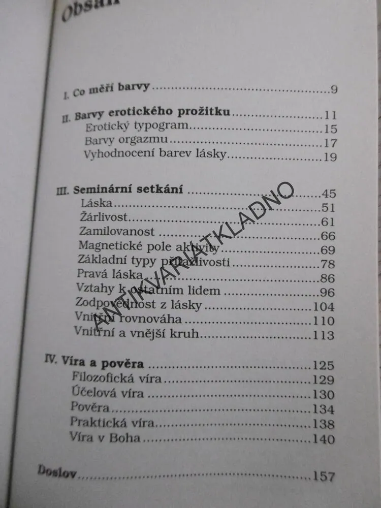 BARVY LÁSKY, MAX LÜSCHER, **an