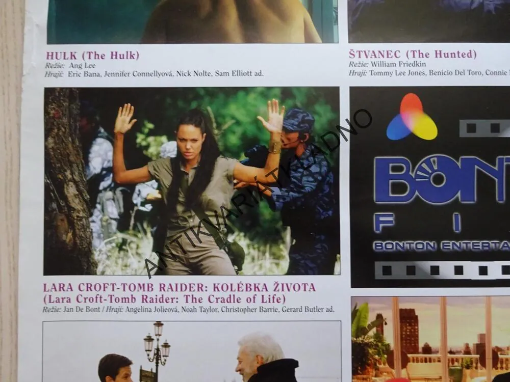 BONTON FILM, 2003-2004, RUSSEL CROWE, ANGELINA JOLIE, JOHN TRAVOLTA, PLAKÁT 3B