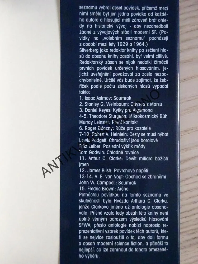 SÍŇ SLÁVY, NEJLEPŠÍ SCI-FI POVÍDKY, 1947-1964, **an