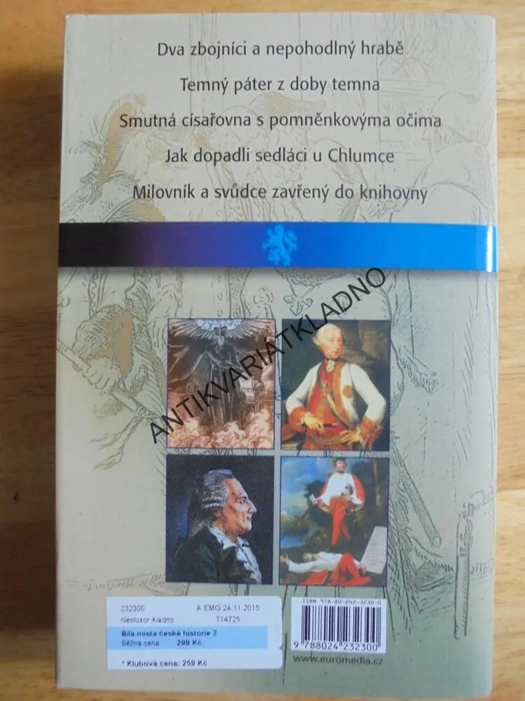 BÍLÁ MÍSTA ČESKÉ HISTORIE 2, 18.STOLETÍ, JIŘÍ BÍLEK, **an