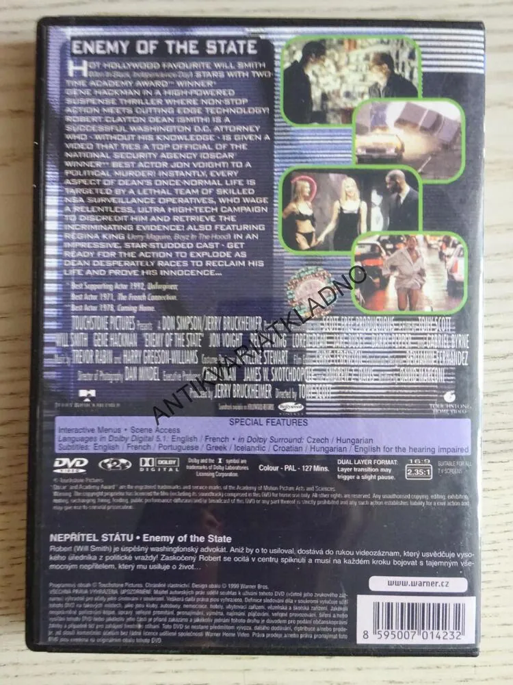 NEPŘÍTEL STÁTU, DVD FILM 