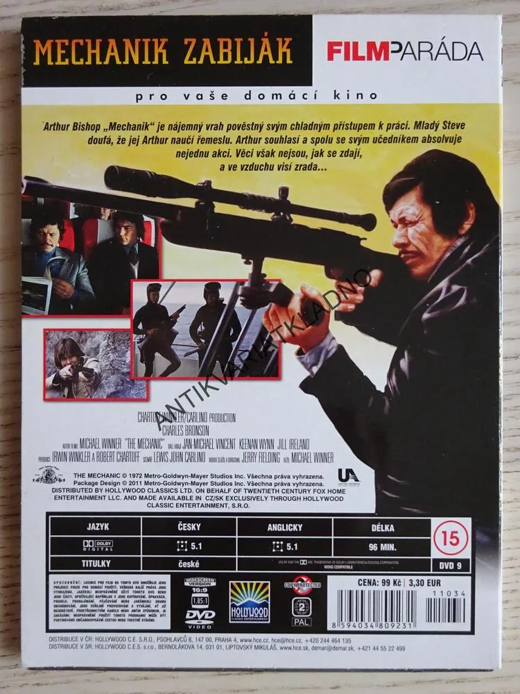 MECHANIK ZABIJÁK, DVD FILM 
