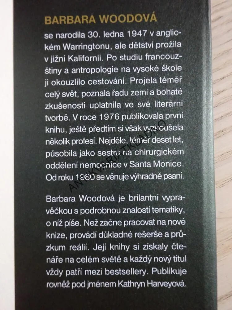 HIPPOKRATOVA PŘÍSAHA, BARBARA WOODOVÁ, **an