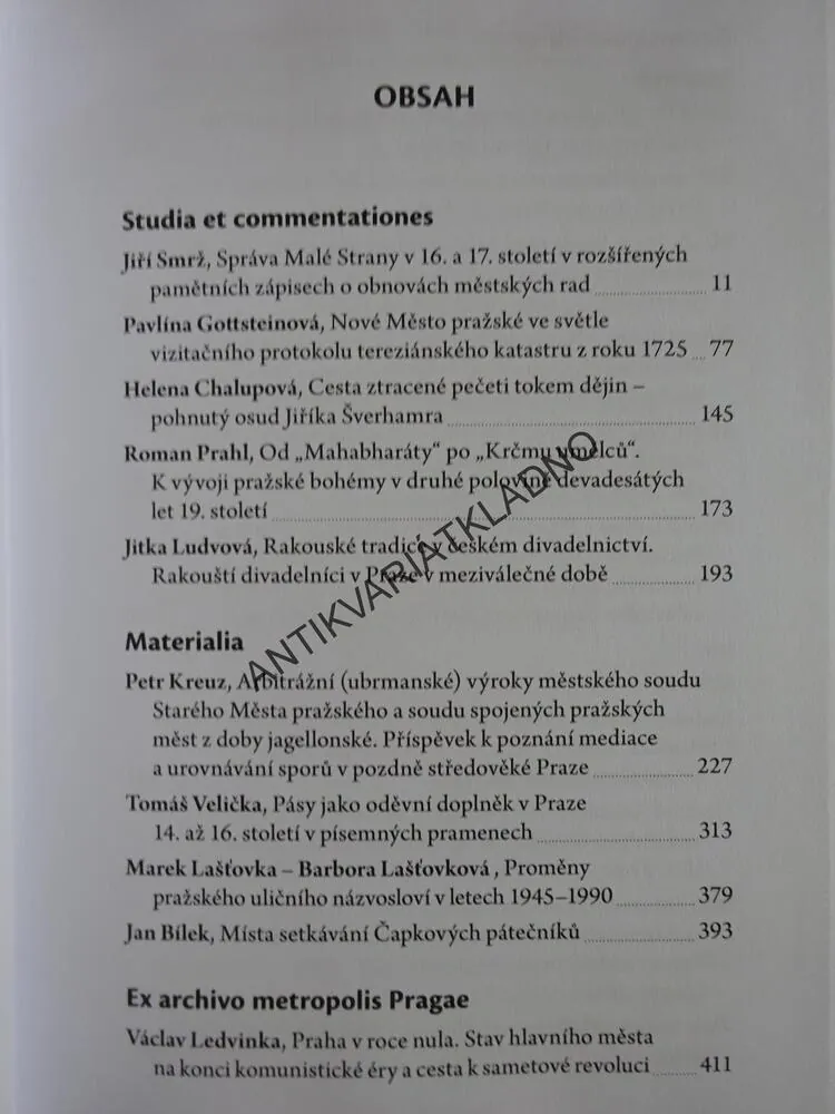PRAŽSKÝ SBORNÍK HISTORICKÝ XLVII, **an