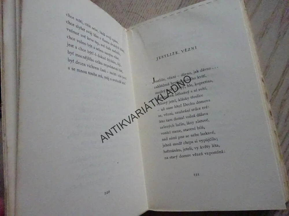 BÁSNĚ Z KONCENTRAČNÍHO, JOSEF ČAPEK, **an