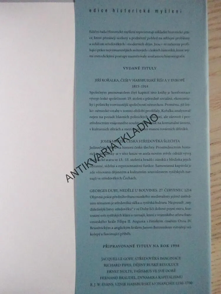 VĚK EXTRÉMŮ, KRÁTKÉ 20. STOLETÍ 1914-1991, ERIC HOBSBAWM, **an